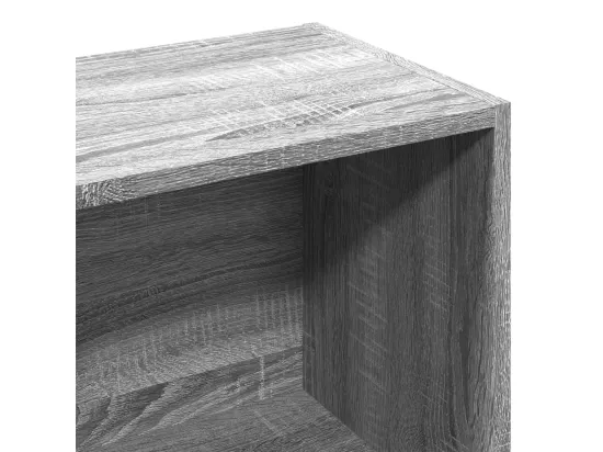 Bibliothèque sonoma gris 57x28,5x141 cm bois d'ingénierie