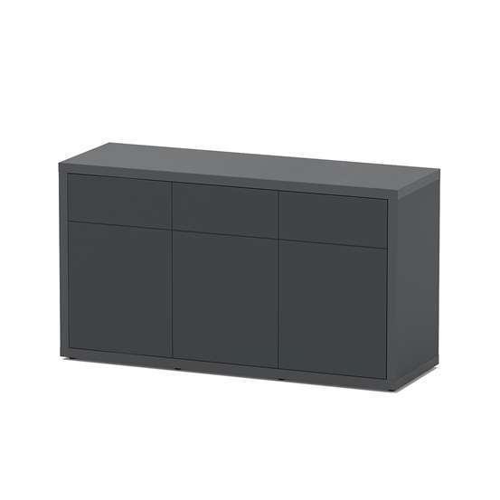 Meuble d'aquarium avec 2 portes Sublime Gris L.150xP.50xH.83cm