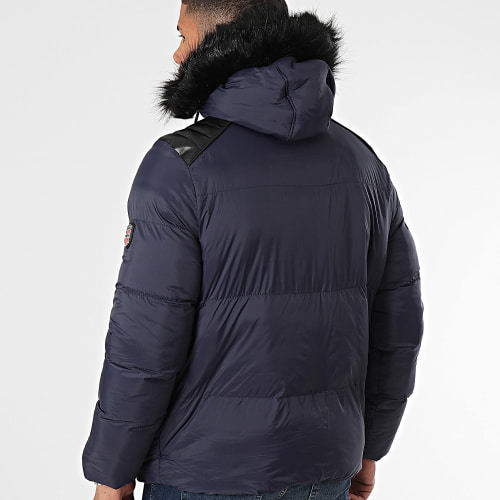 Doudoune Capuche Fourrure Vert Kaki