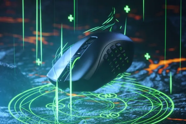 Razer Naga Pro - Mus - ergonomisk - højrehåndet - optisk - 20 knapper - trådløs - Bluetooth - Bluetooth USB adapter