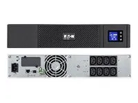 Eaton 5SC 1000 - UPS (rackversion) - AC 230 V - 700 Watt - 1000 VA - RS-232, USB - output-stikforbindelser: 8 - 2U - sort