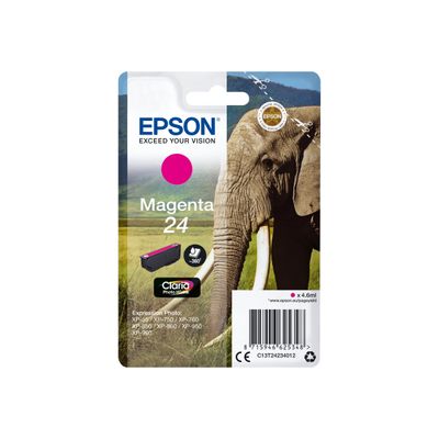 Epson 24 Eléphant - magenta - cartouche d'encre originale