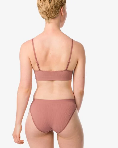 culotte femme sans couture marron clair