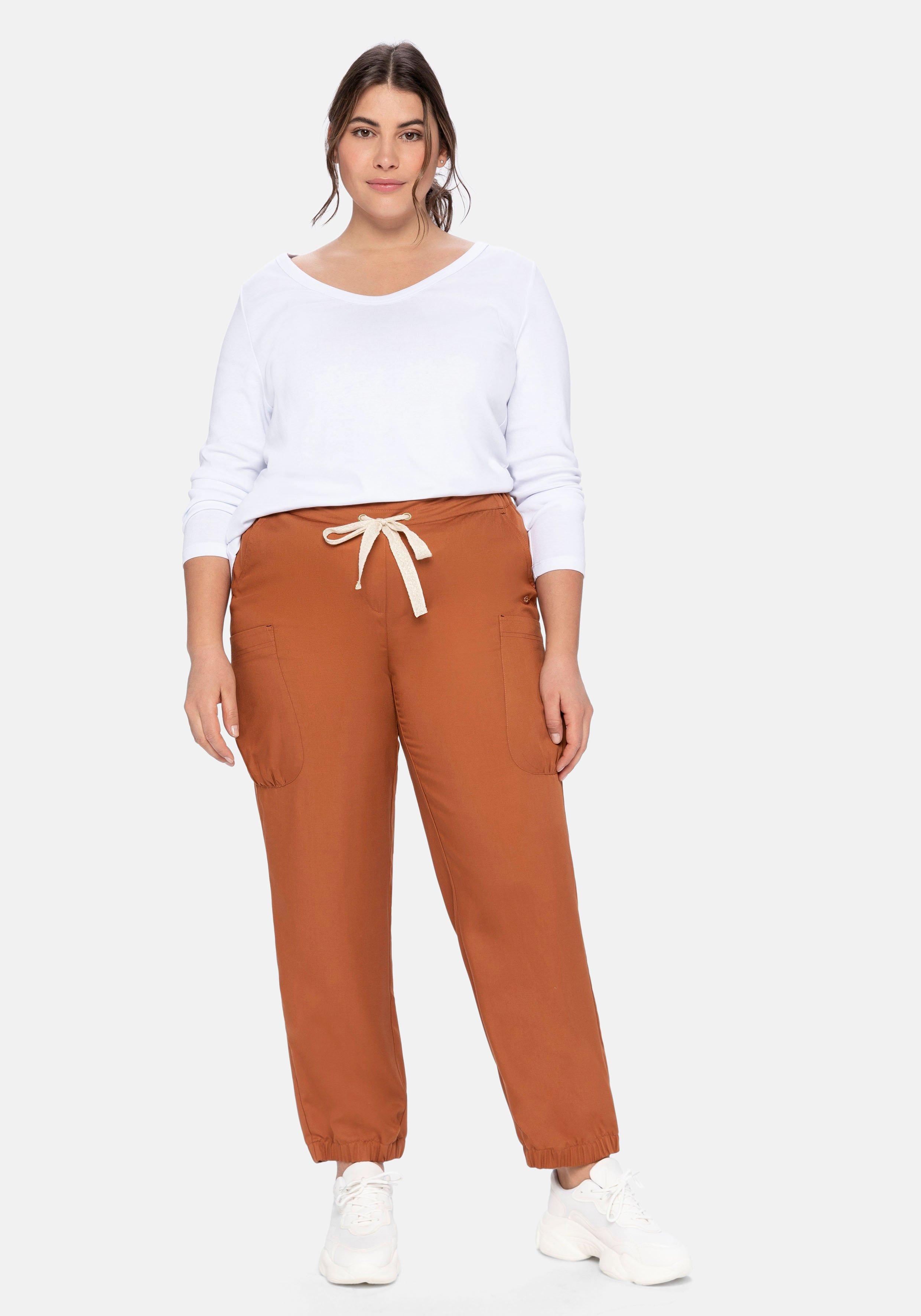 Cargohose mit Schlupfbund, aus TENCEL™ Lyocell