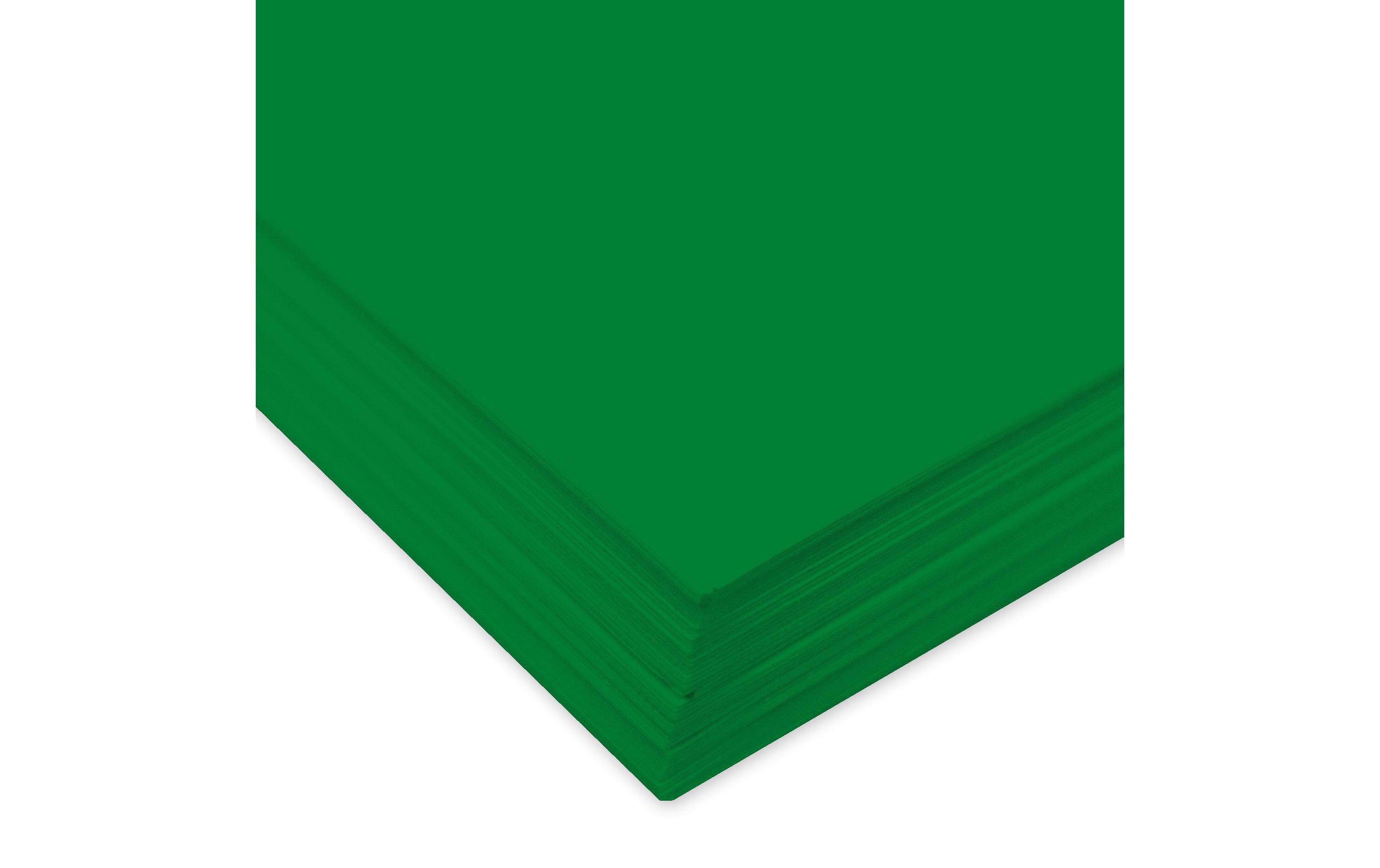 Tonzeichenpapier A4, 130 g/m², 100 Blatt, TannengrünTonzeichenpapier in der Grosspackung