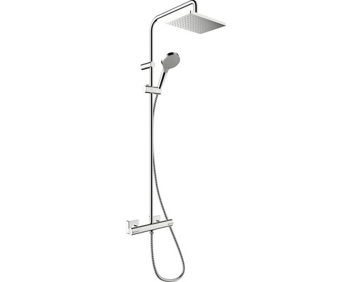 hansgrohe douchekolom incl. thermostaat VERNIS SHAPE Showerpipe 230 1jet EcoSmart chroom 26097000