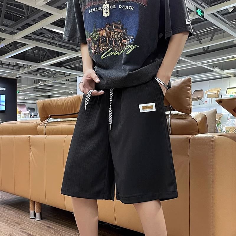 fluffush - Shorts met hoge taille en trekkoordapplicatie