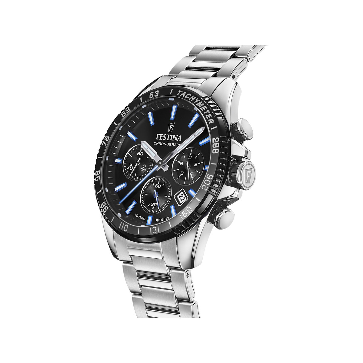 Montre Festina homme chronographe acier bracelet acier