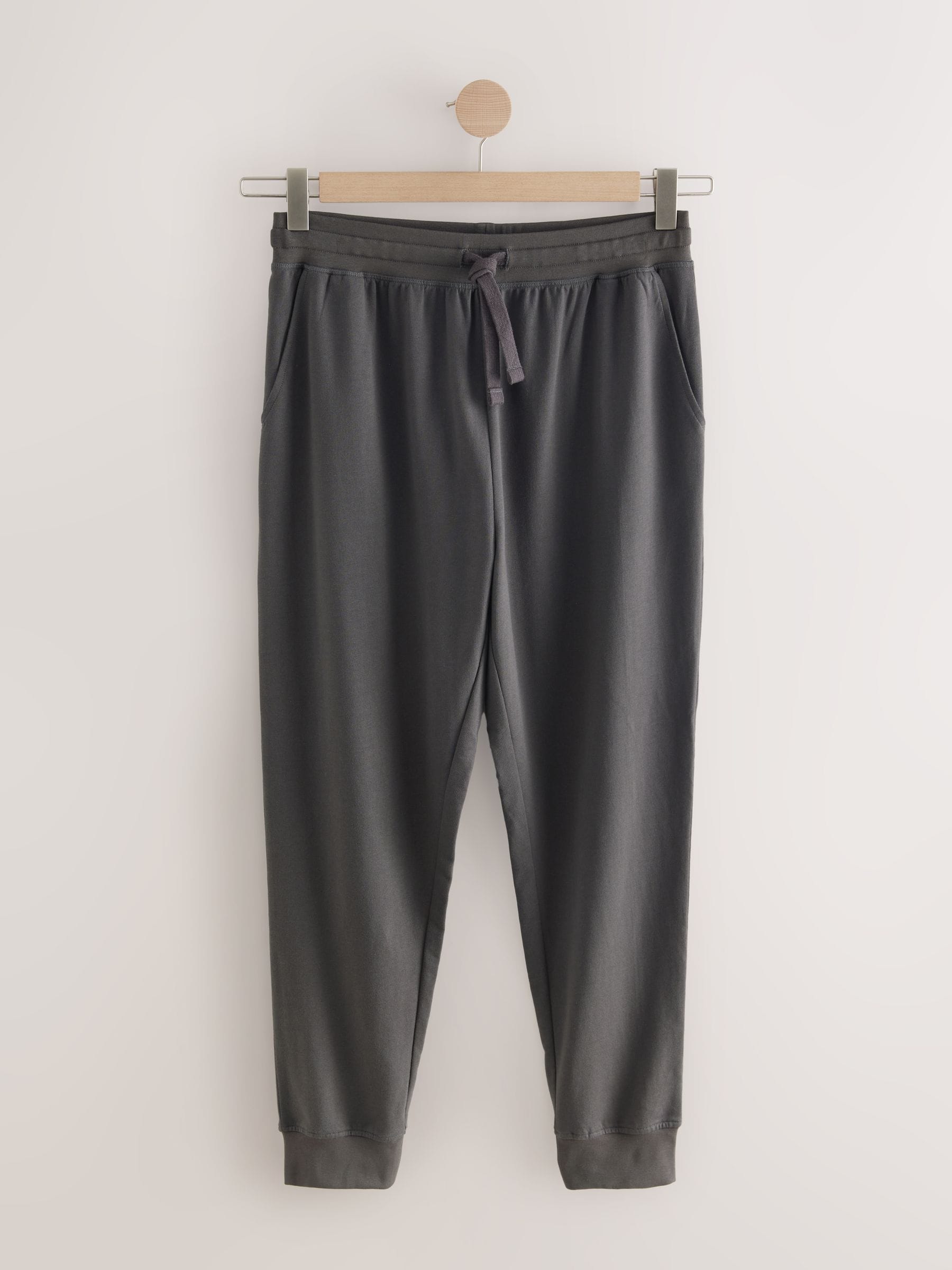 Leisteen grijs - Met boorden - Dunne joggingbroek