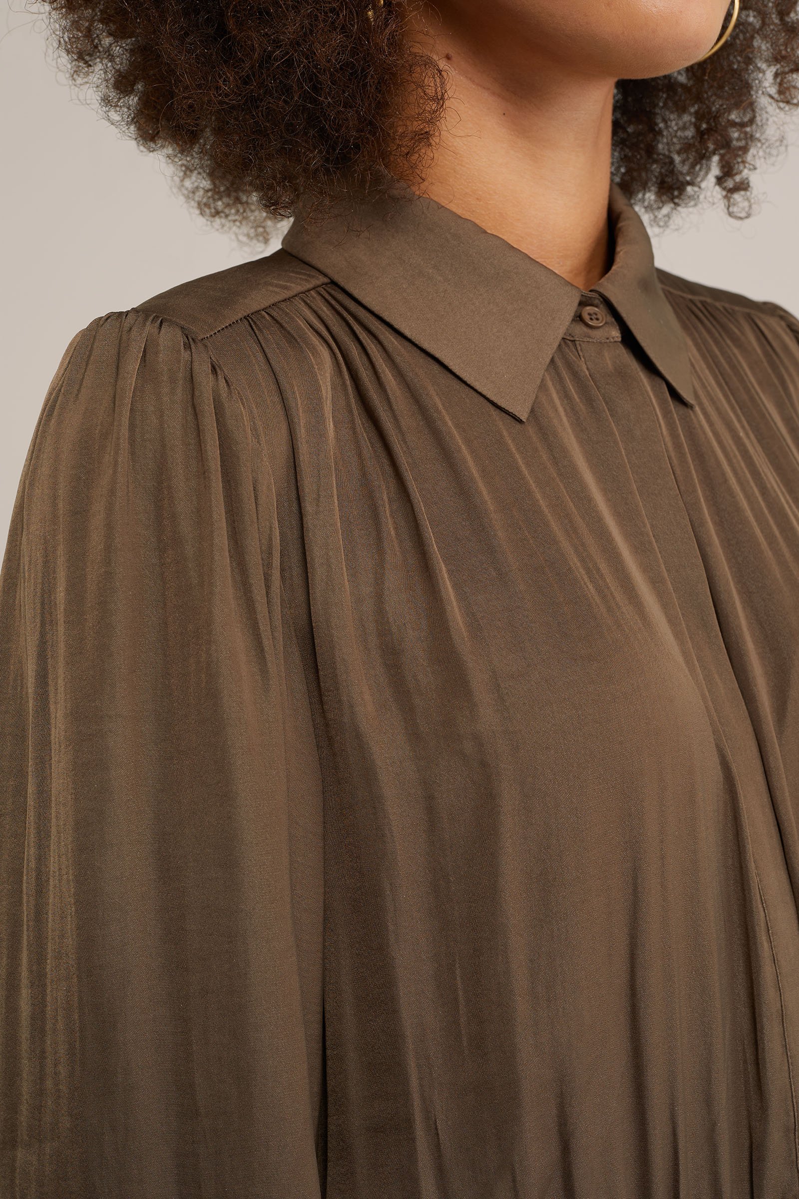 maxi-jurk WE Fashion Legergroen