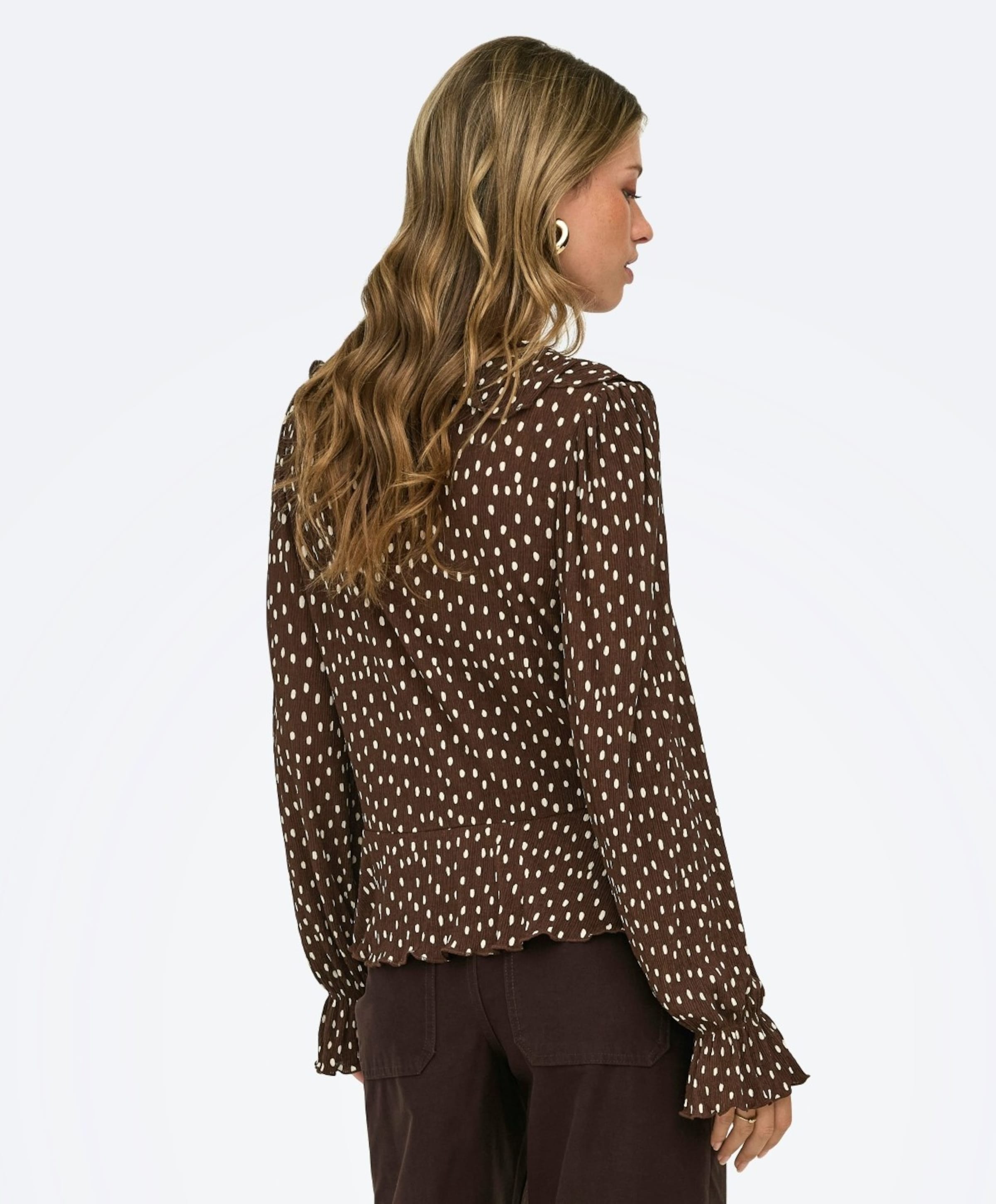 Only Dames blouse bruin