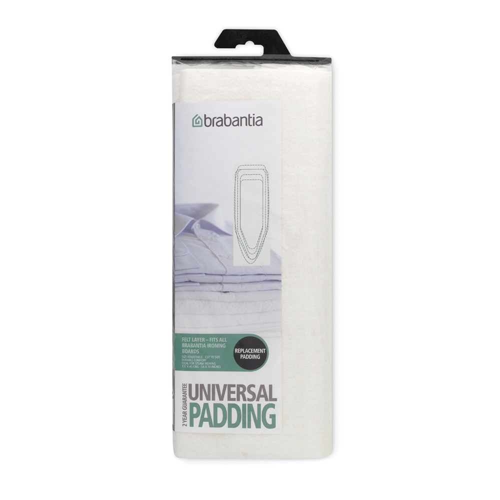 Brabantia Strijkplankonderlaag - Universeel - Vilt - 135 x 49 cm - Wit