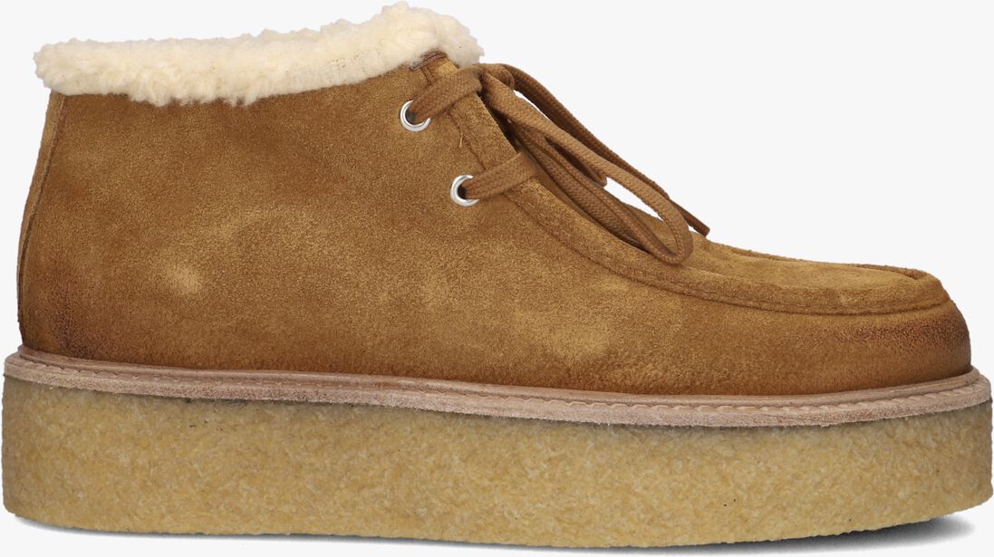 camel posa veterschoenen chukka shearling