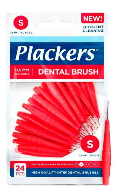 Plackers Dental Brush S 0,5 mm - 24 stk.