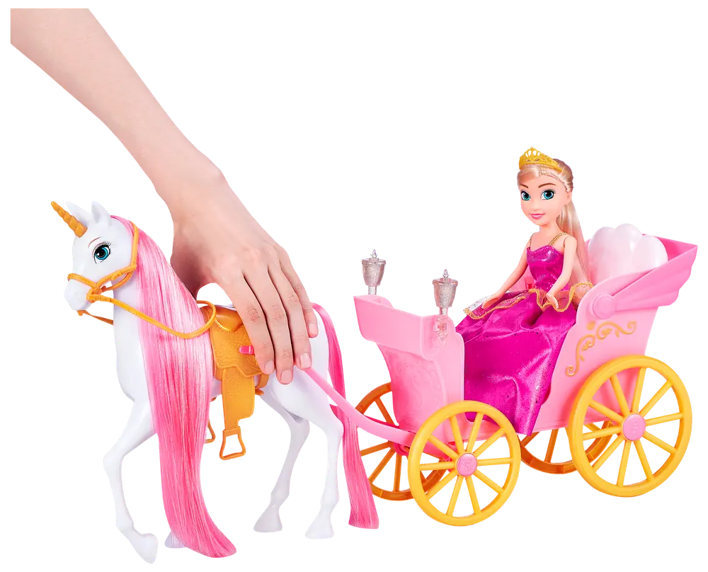 ZURU Sparkle Girlz dukke, hest + karet