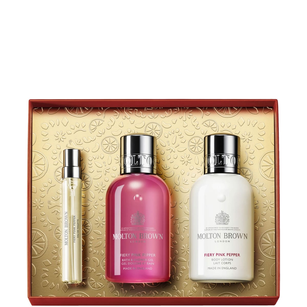 Molton Brown Fiery Pink Pepper Coffret Voyage Coffret Travel Collection