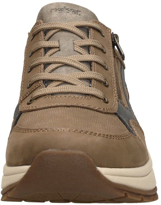 Rieker Veterschoenen Laag taupe