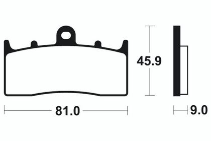 Plaquettes de freins Tecnium Performance métal fritté - MF278
