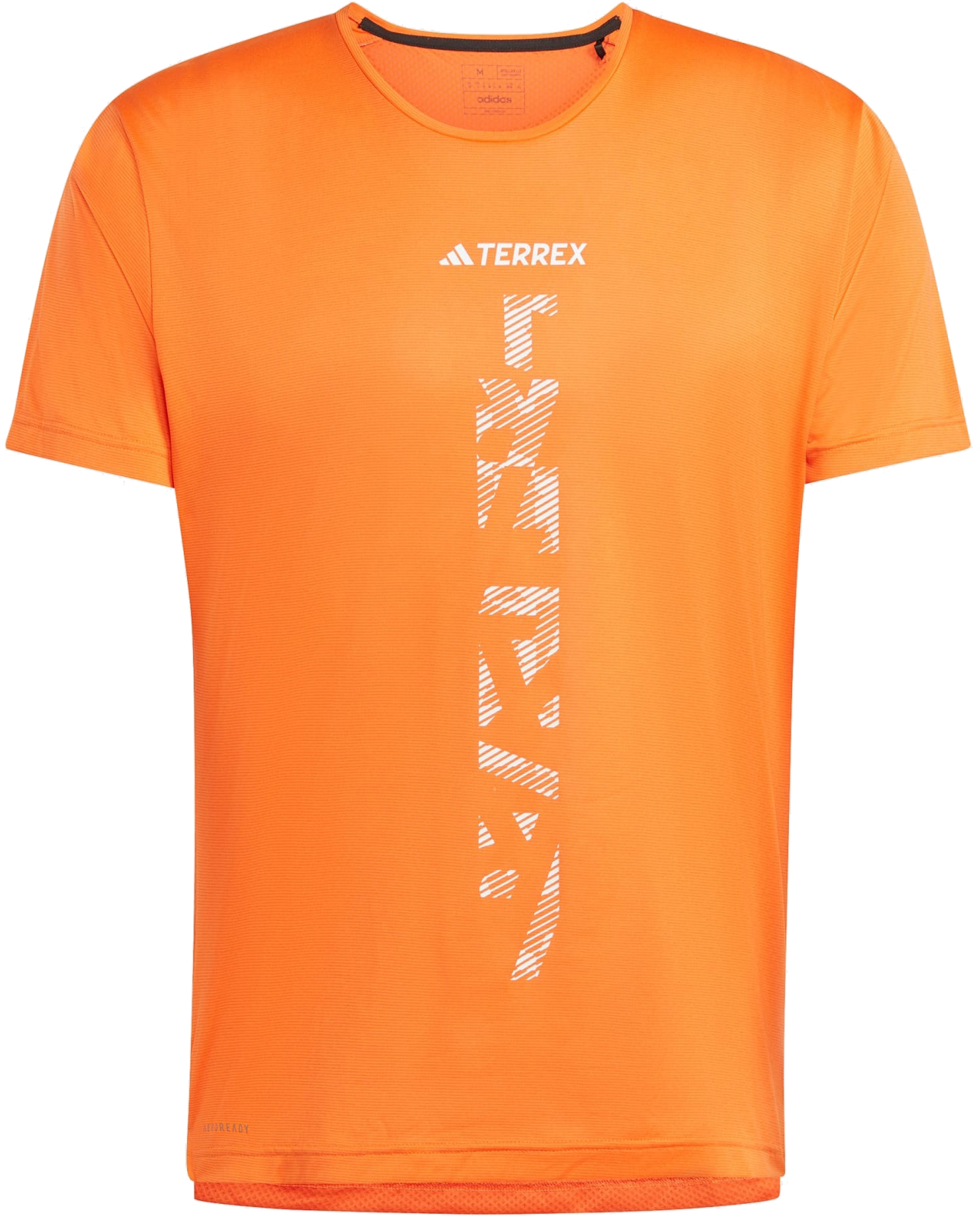 Terrex Agravic Trail Running T-Shirt Herre Semi Impact Orange/White