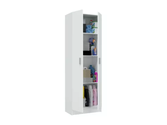 Armoire 2 portes blanche - MULA - L 59 x l 37x H 180 cm
