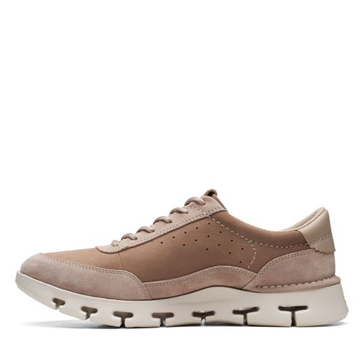 Clarks Nature X One Sneakers, Pebble, 42