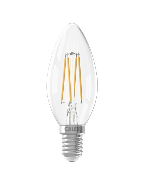 Calex Led Kaars Helder Straight Filament E14 4.5w 470lm - Lichtbron -