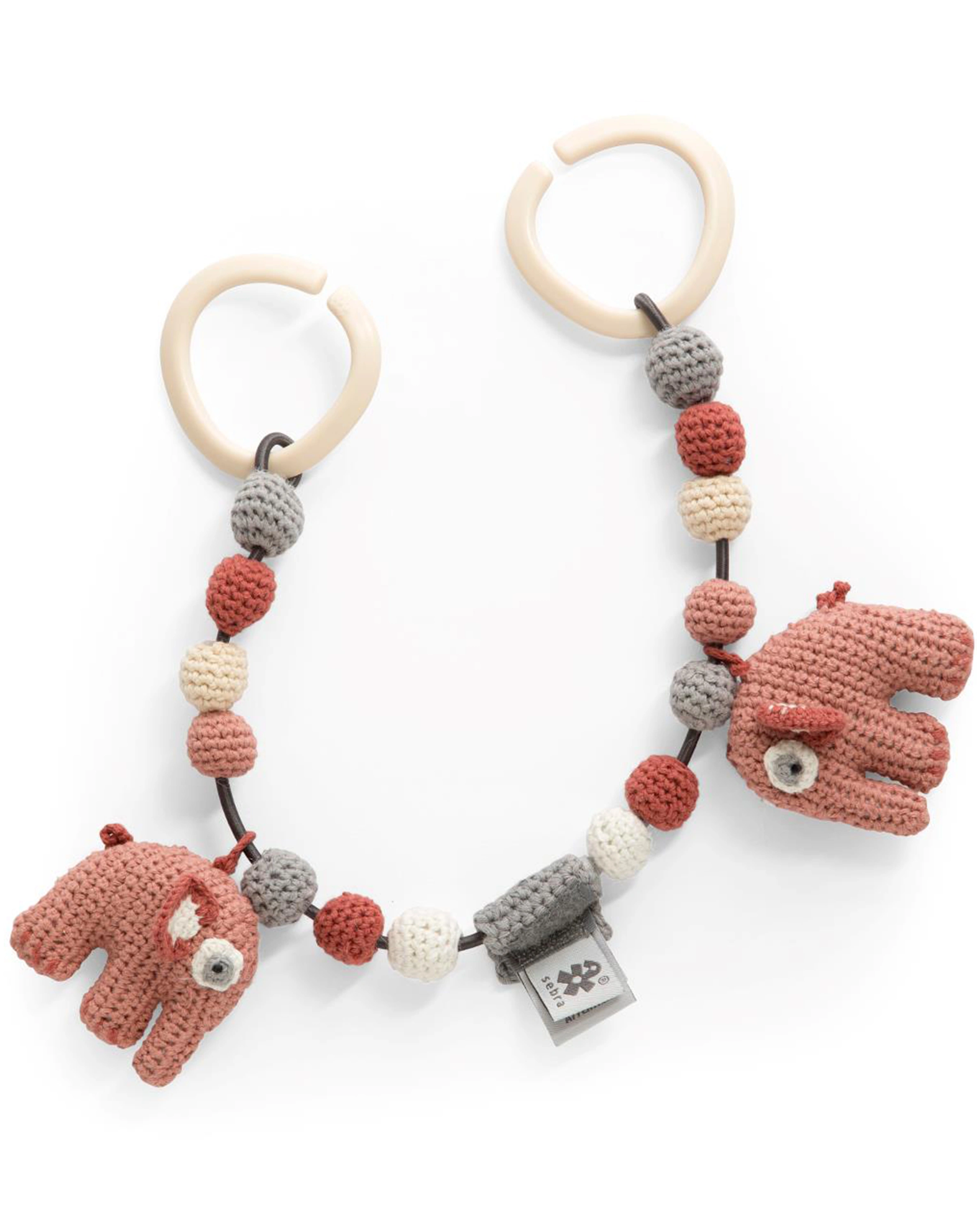 Kinderwagenkette FANTO DER ELEFANT in blossom pink