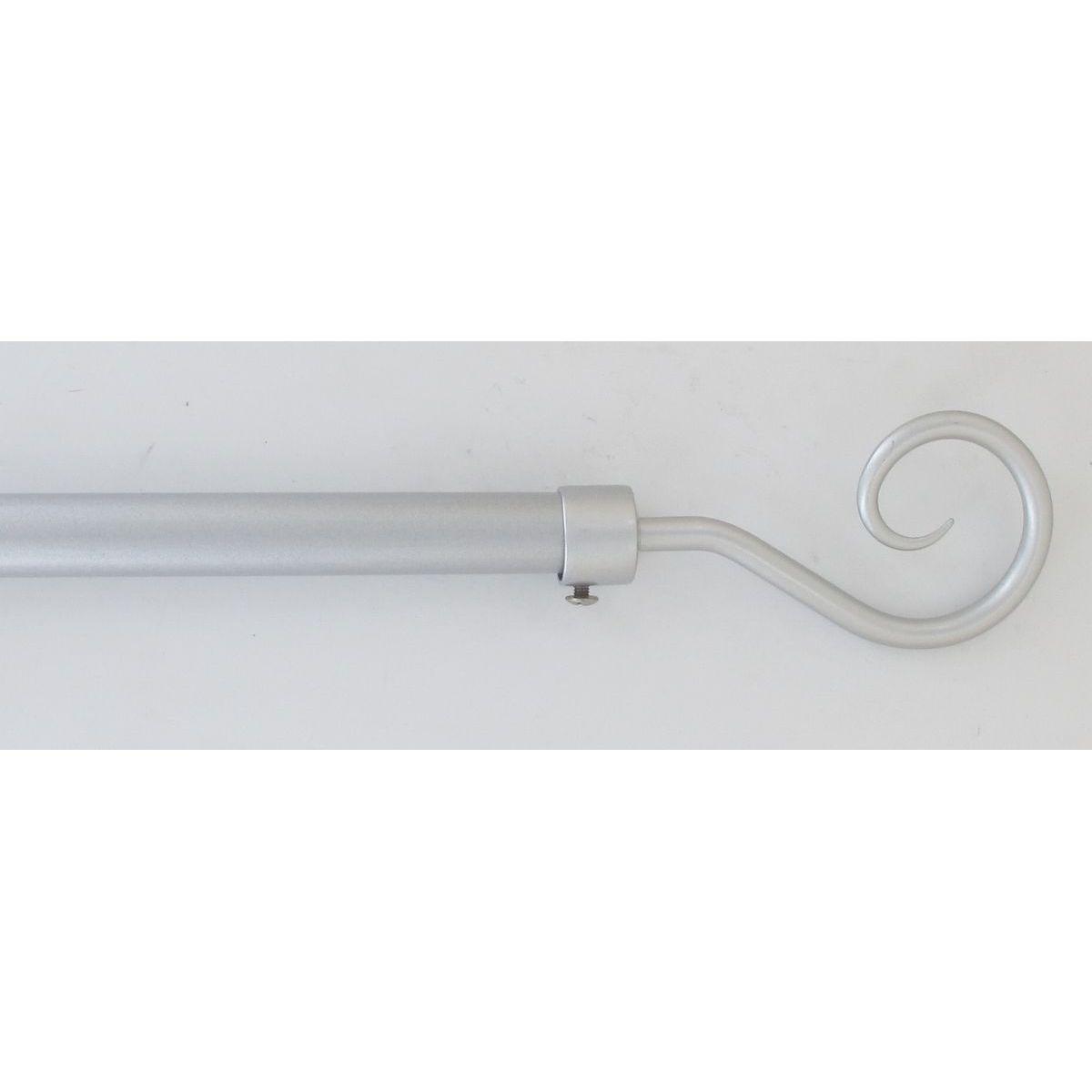 KIT EXTENSIBLE 100 A 190CM D.19CM EMBOUT CROSSE GRIS LAQUE