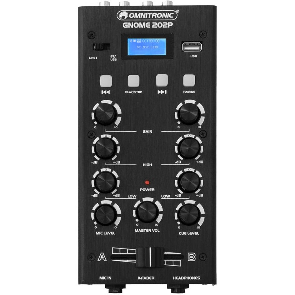 Omnitronic Gnome-202P Mini Mixer zwart