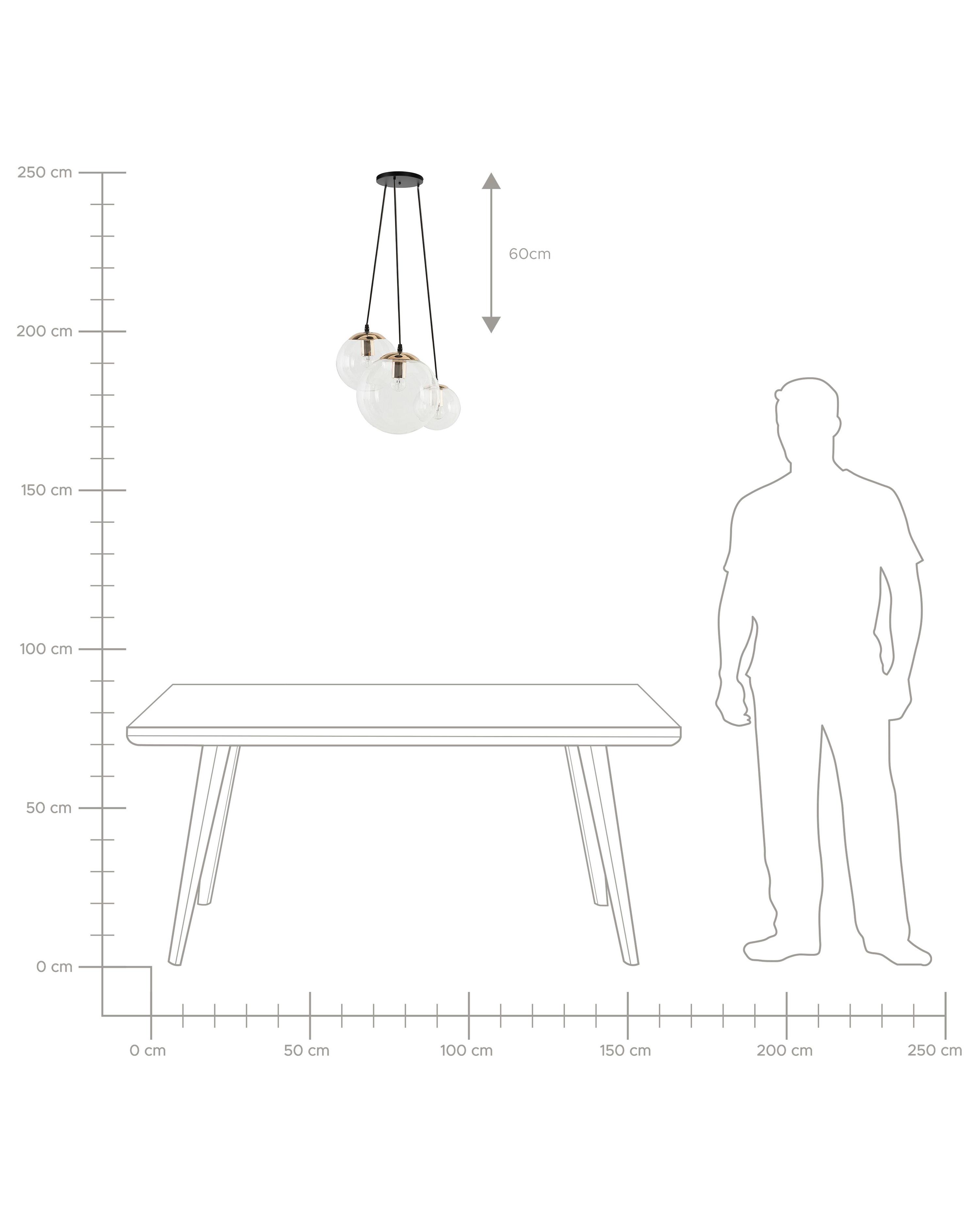Hanglamp LADON Glas Transparant