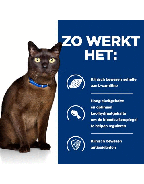 Hill's Prescription Diet M\/D Diabetes\/Weight Management Zak - Kattenvoer - Kip 3 kg