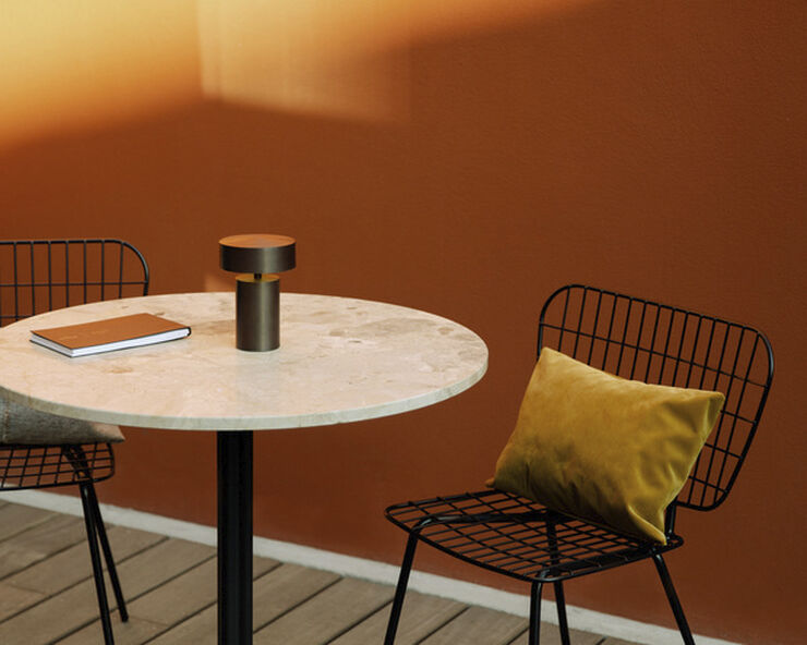 Audo Copenhagen Column Portable Table Lamp Bonze