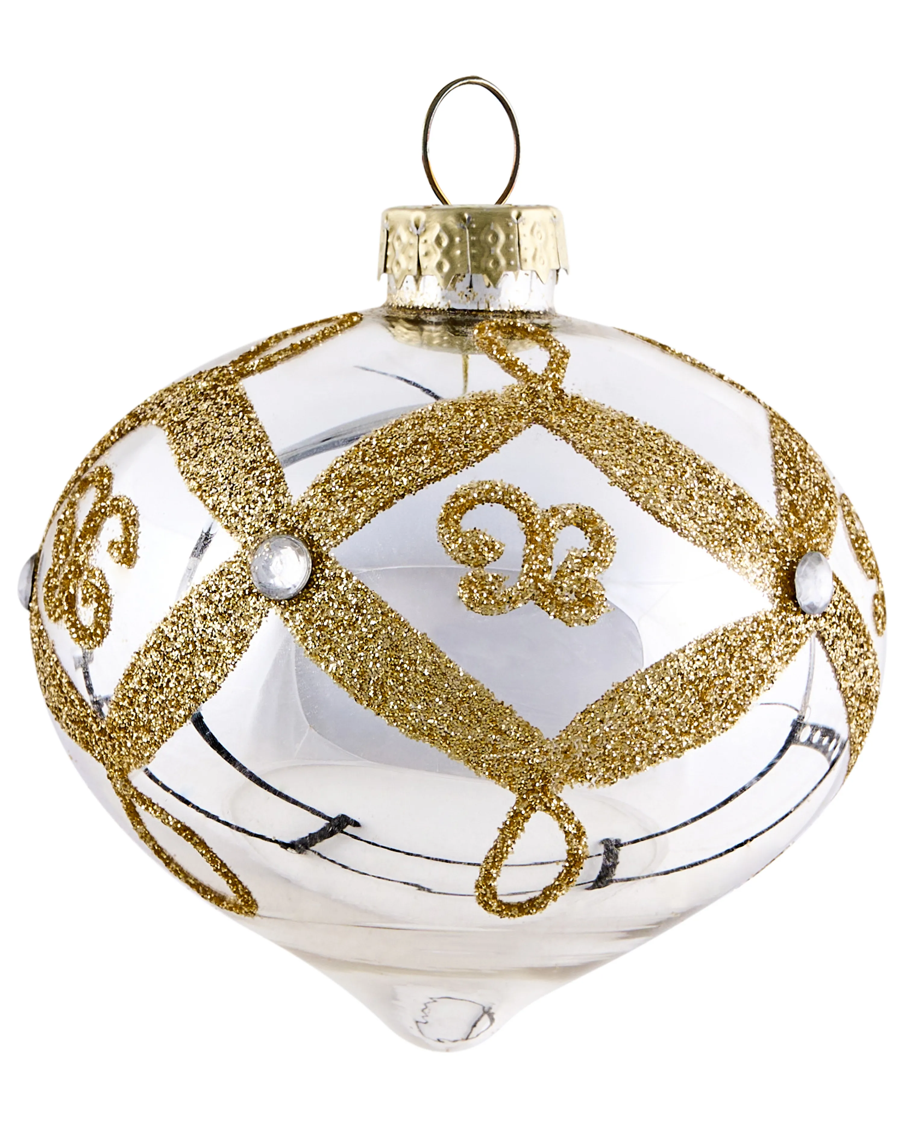 Set van 70 kerstballen FLICKER Glas Goud