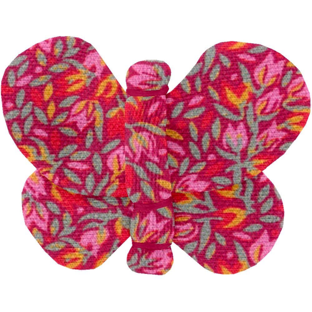 Barrette Petit Papillon Crocus Groseille