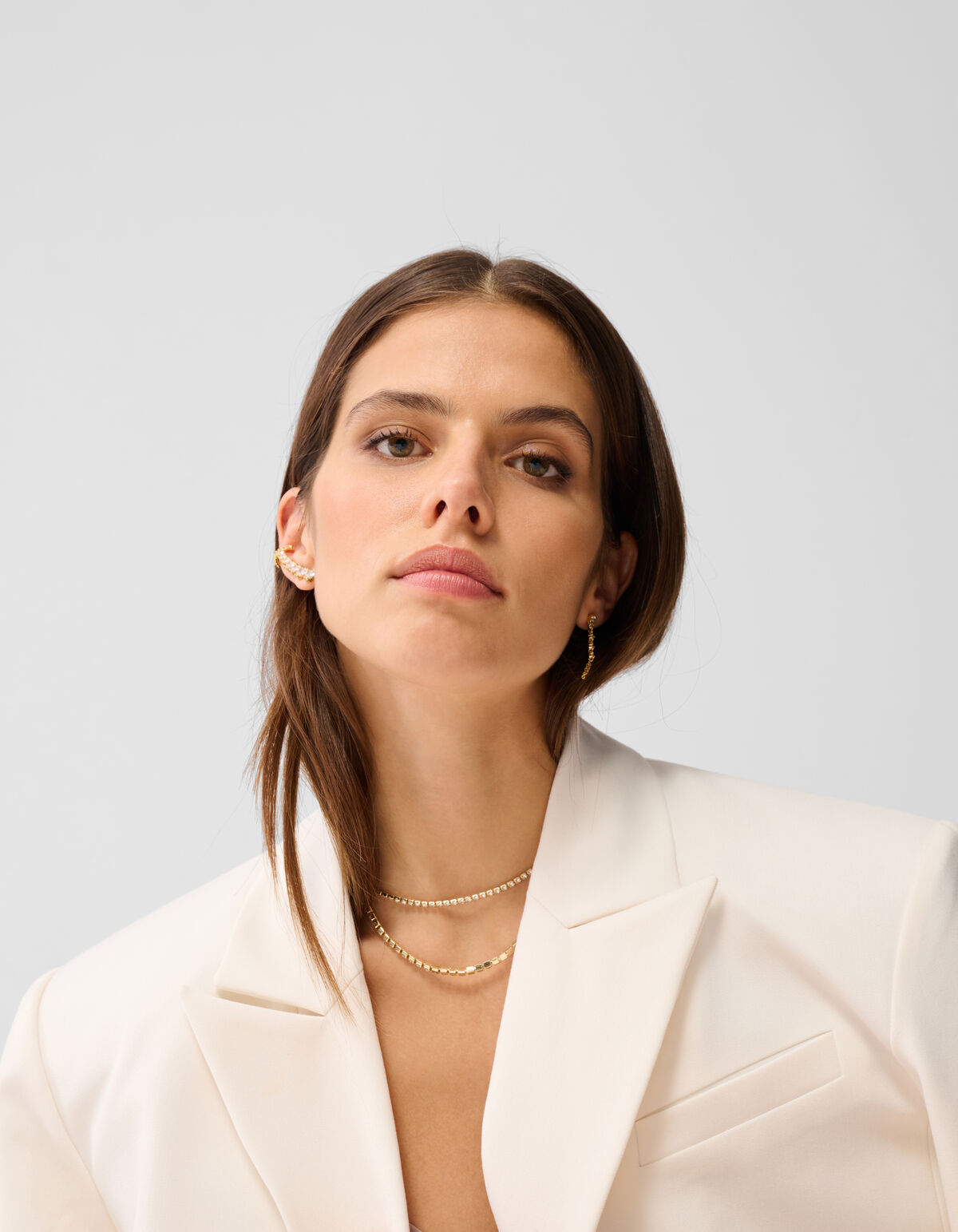 Oversized Blazer Gebroken Wit