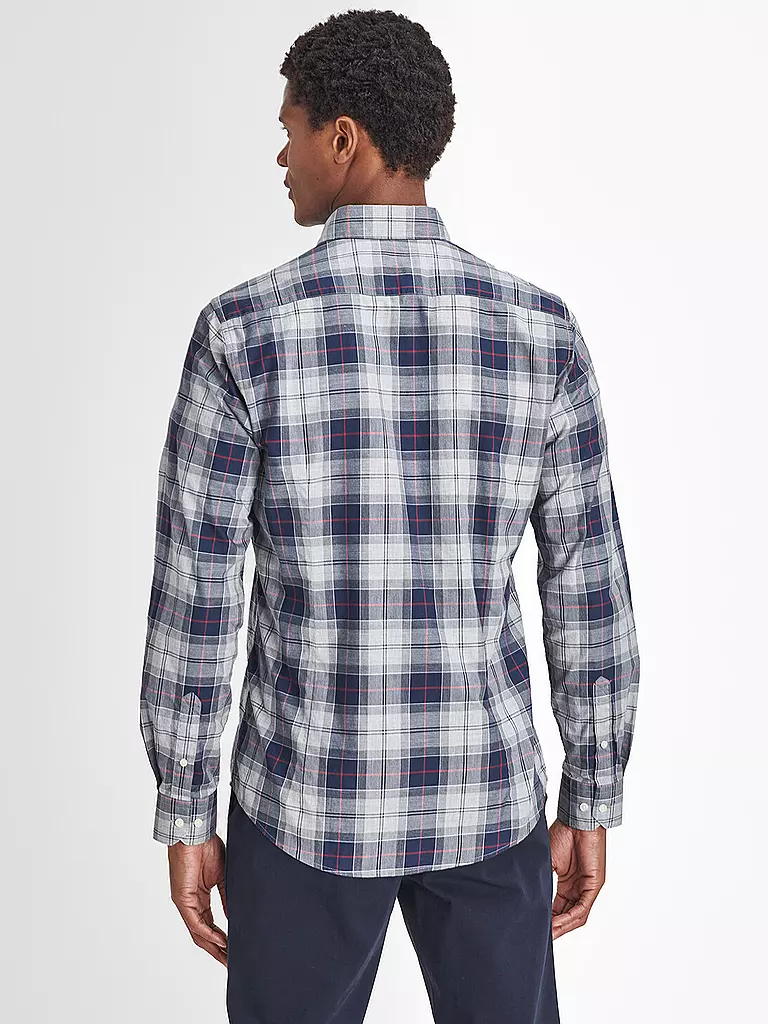 BARBOUR Hemd WETHEREM grau