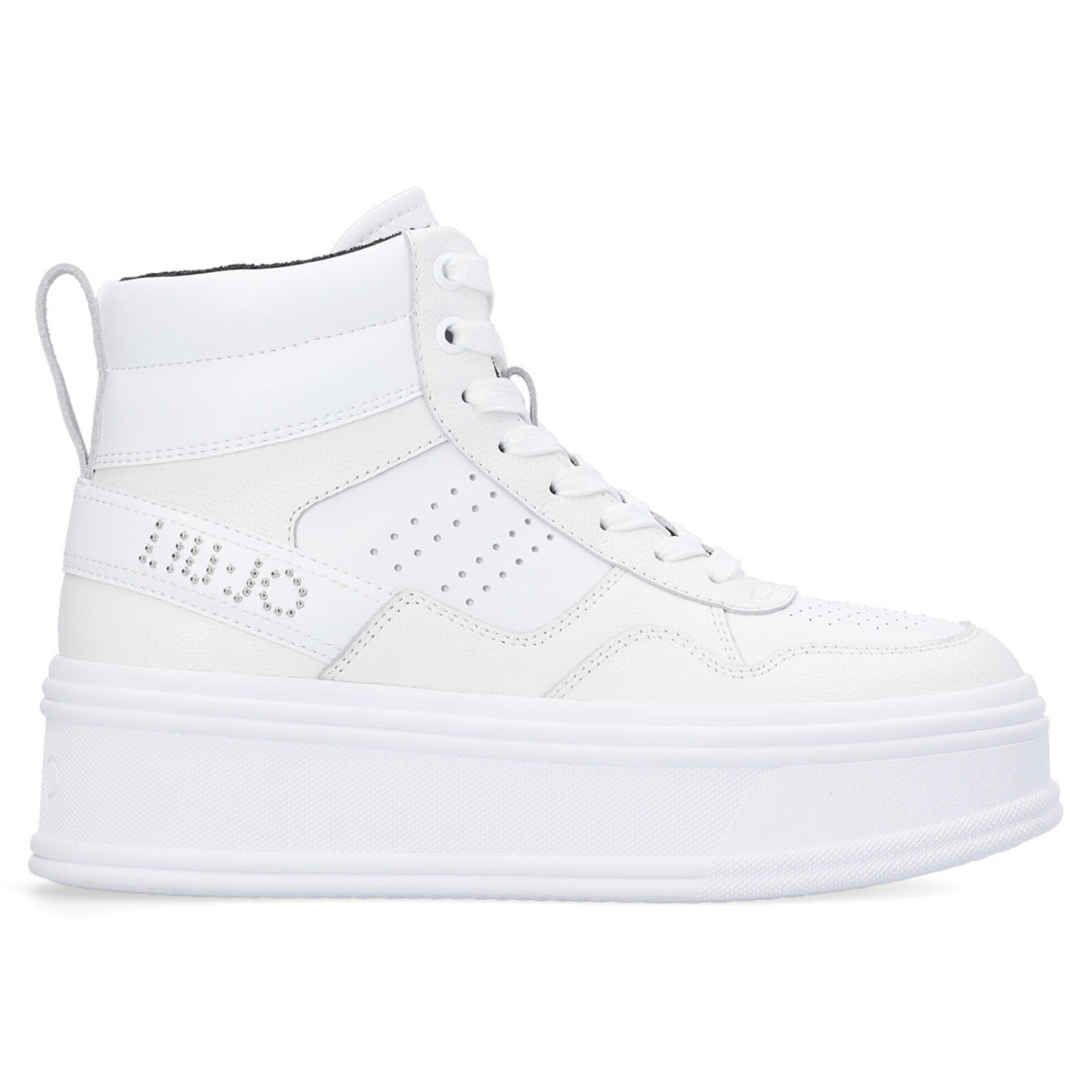Liu-Jo Sneakers en Cuir Louison blanches - Talon 5 cm