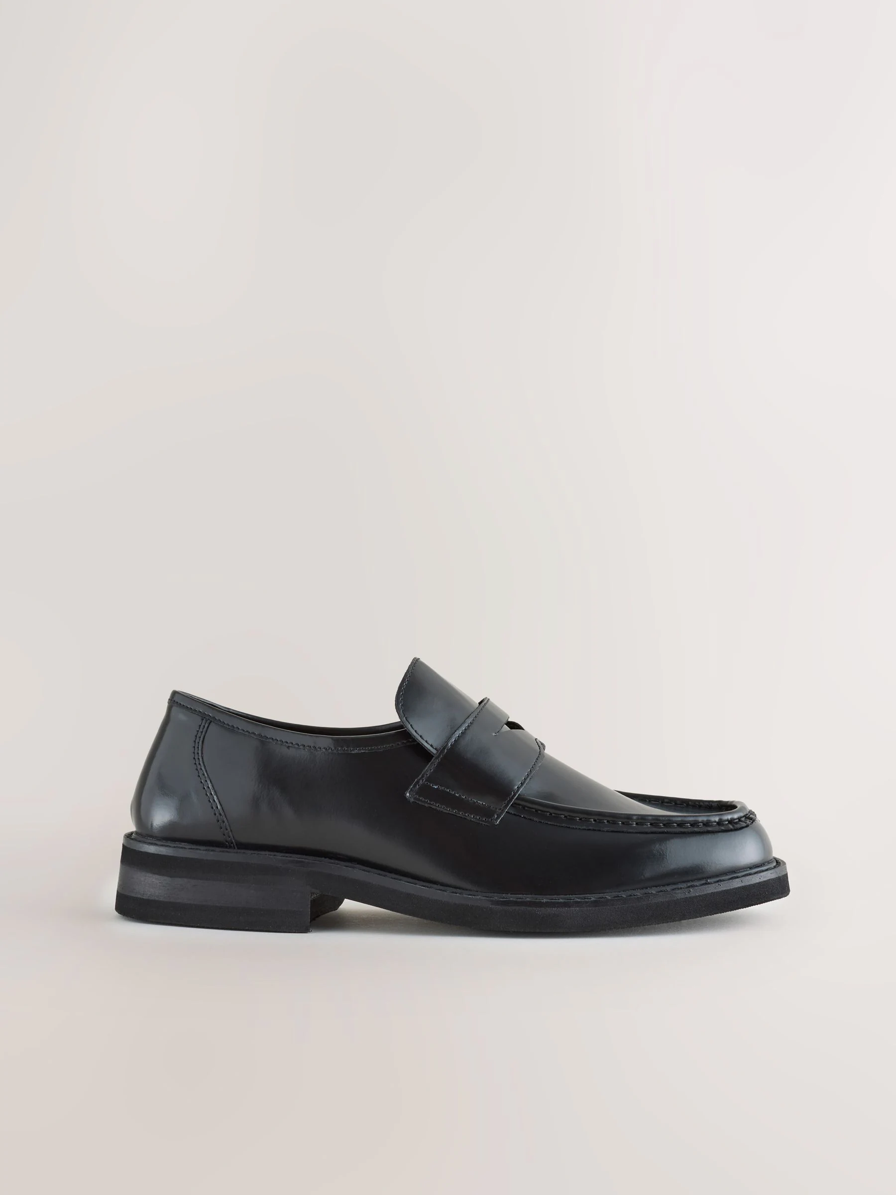 Zwart - Loafers met rechte neus