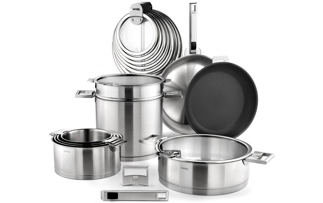 Kochtopf Strate 4-teilig<br>Stapelbare Edelstahl-Töpfe