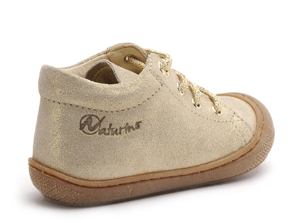 Naturino boots bottine bebe cocoon suede glitter or