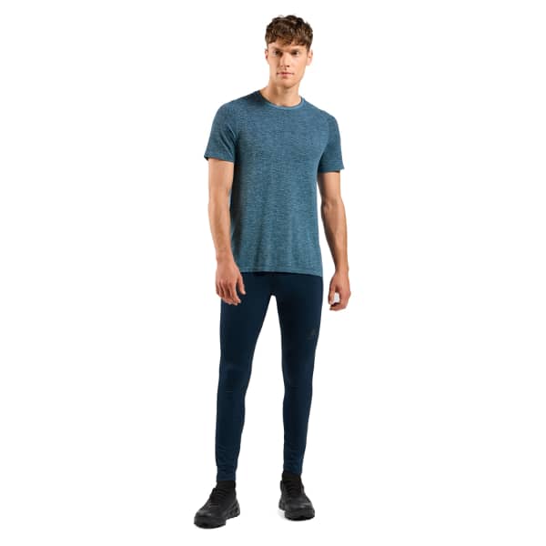 T-shirt running ODLO ESSENTIAL SEAMLESS T-SHIRT CREW NECK S/S DARK SAPPHIRE MELANGE