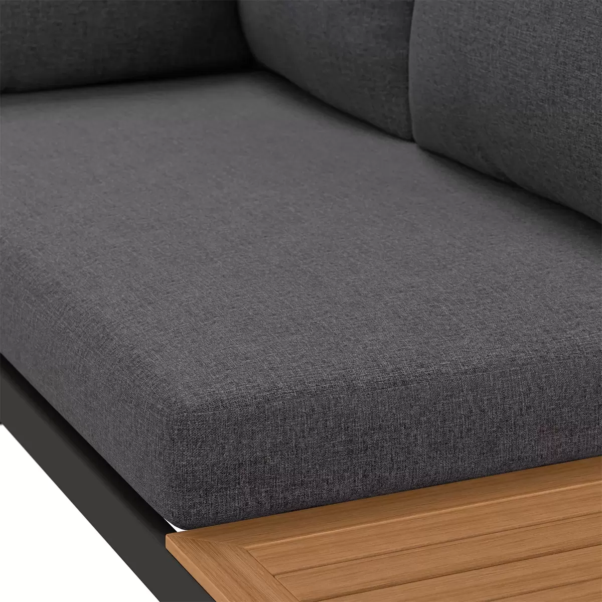 Beldano Loungegarnitur Montreal 4-teilig anthrazit,braun,grau