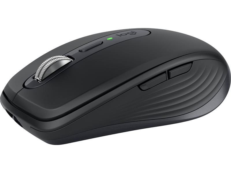 Logitech Mobile Maus MX Anywhere 3s Graphite Kompakte kabellose Performance-Maus mit 8K DPI-Sensor