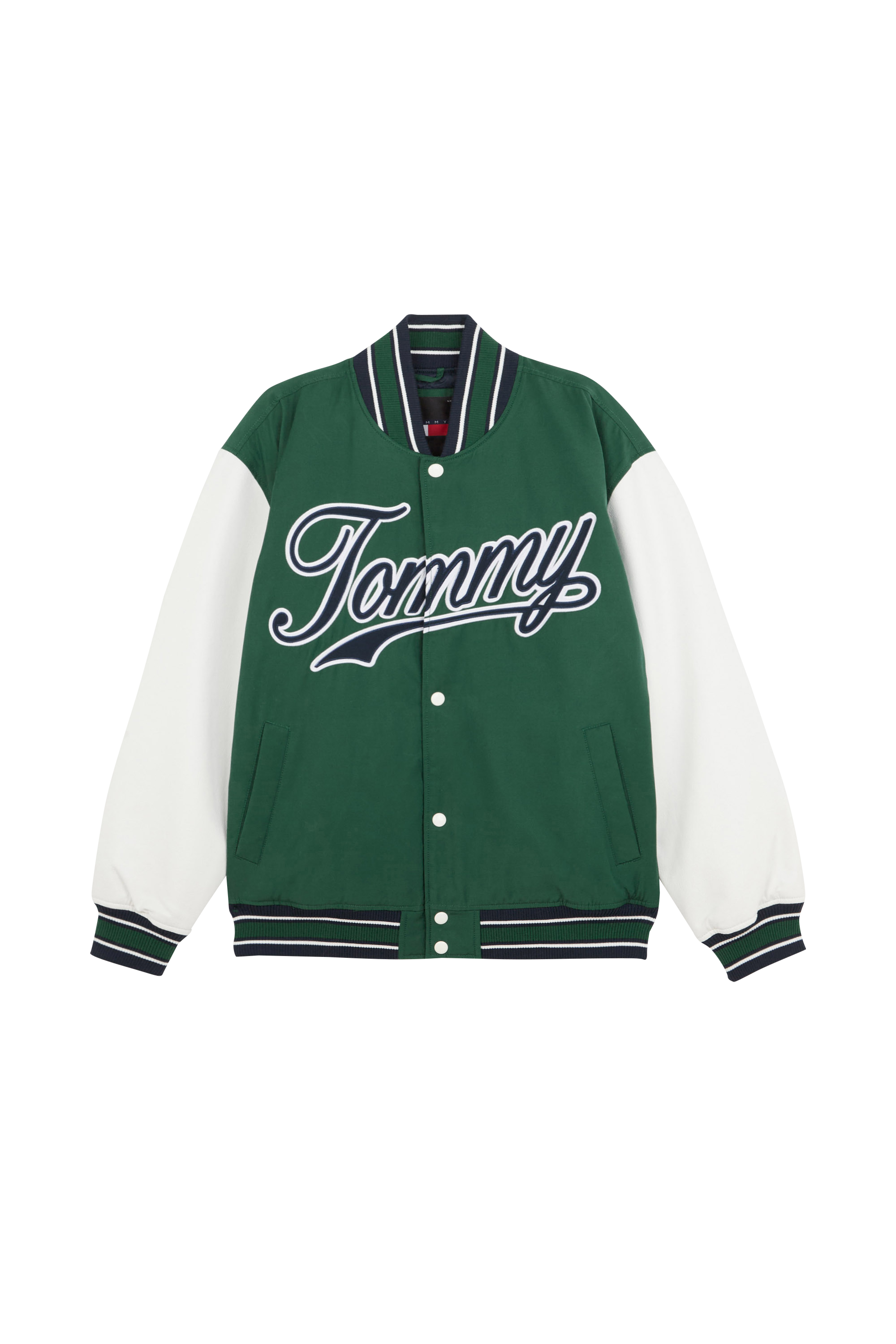 TOMMY JEANS Veste  TJM LETTERMAN JACKET Vert