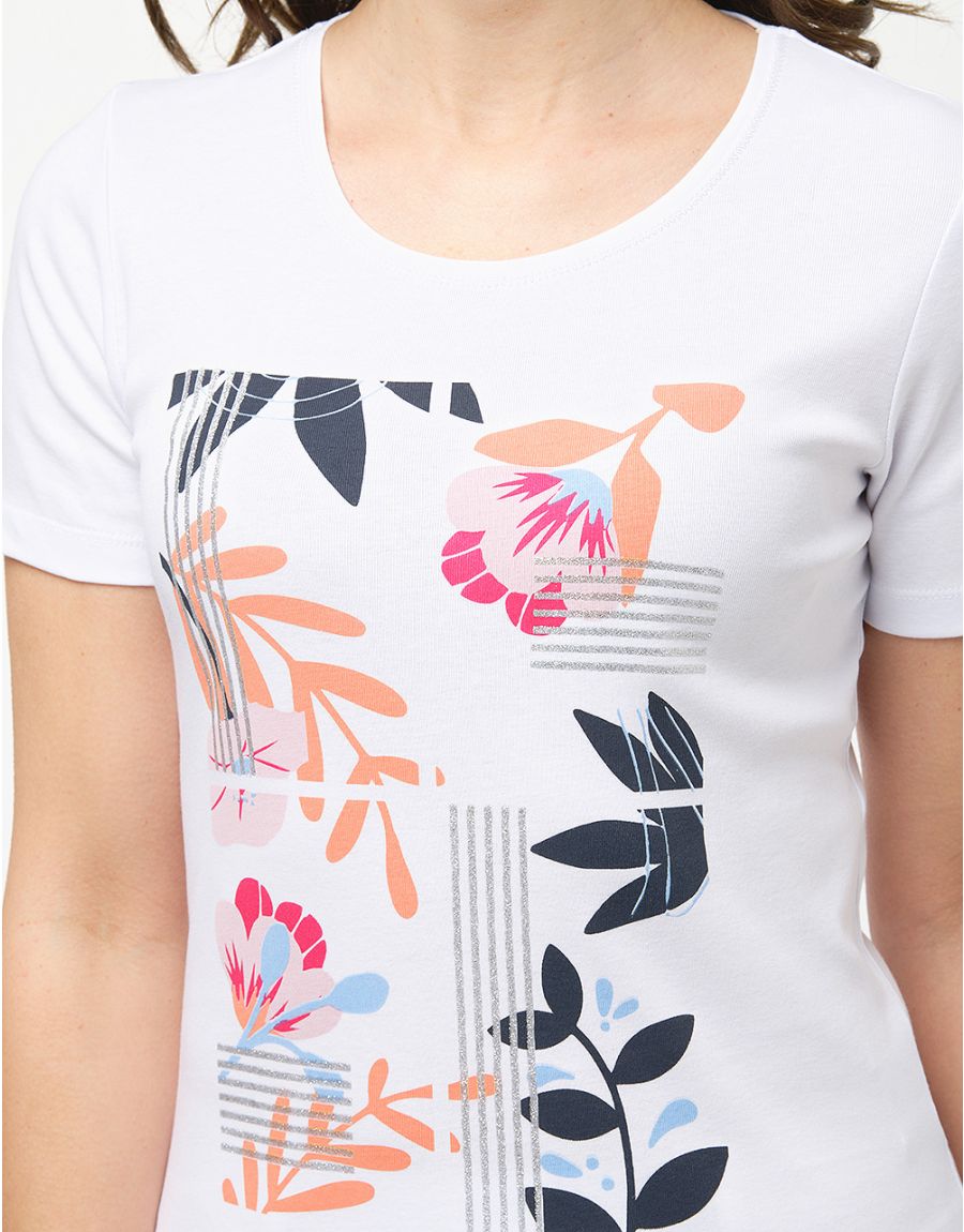 T-shirt blanc 100% coton