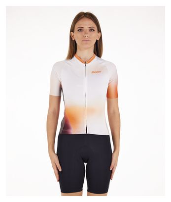 Maillot Manches Courtes Unisexe Santini Ombra Eco Micro Orange