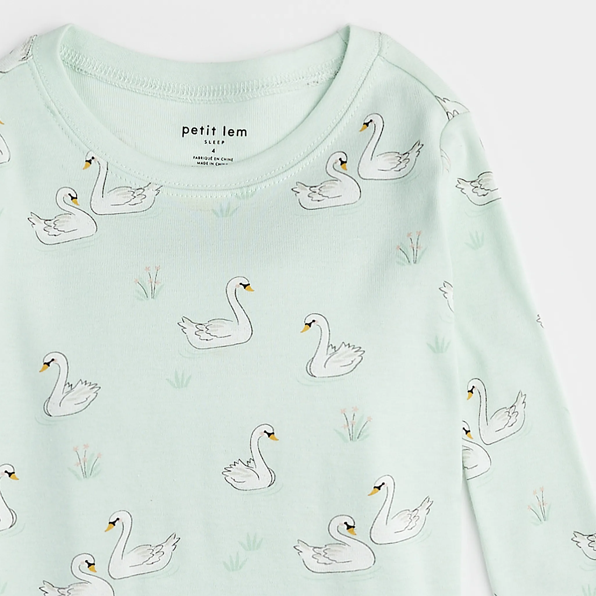 Petit Lem Pyjama Cygnes 2-6x