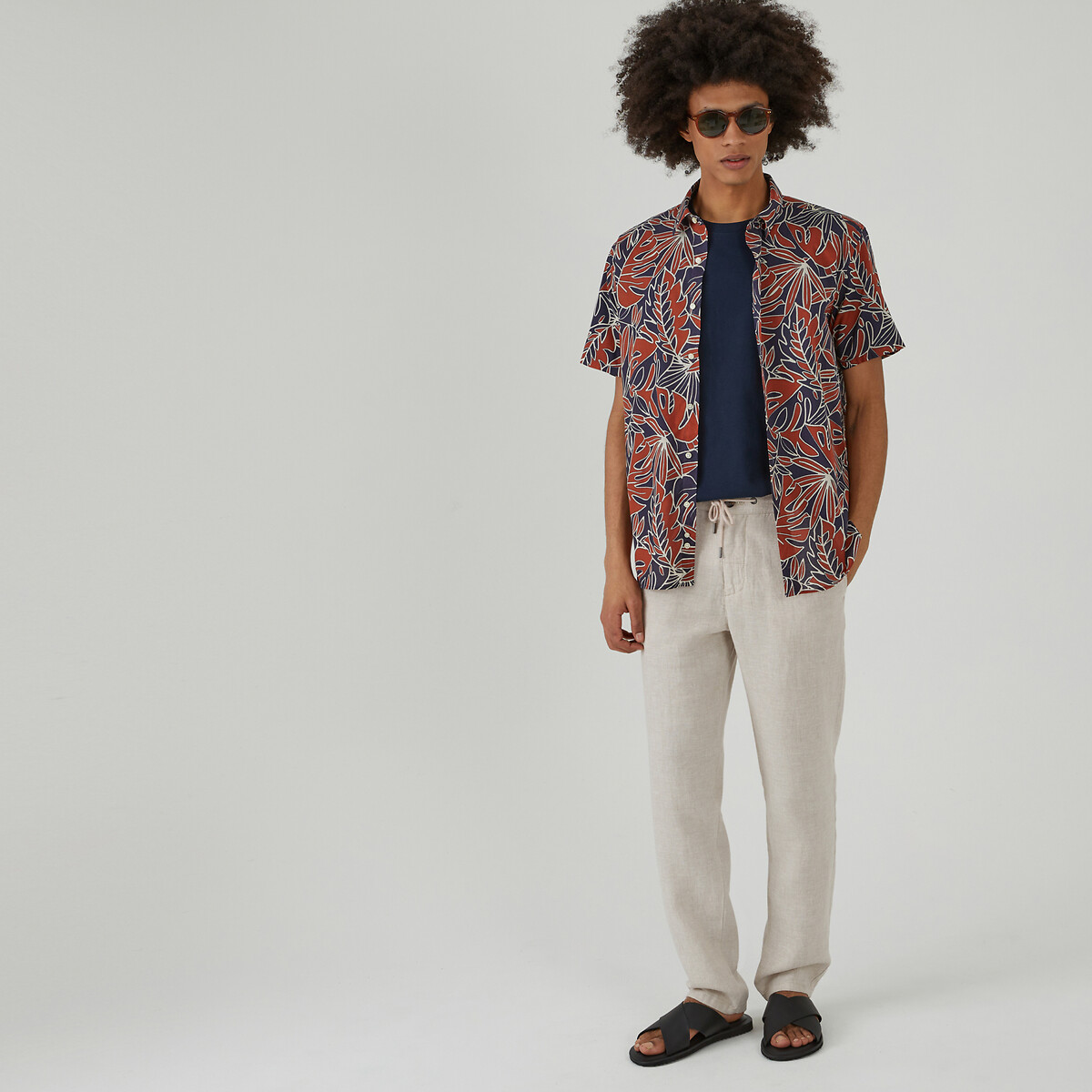 COLEÇÕES LA REDOUTE<br>Camisa reta com estampa floral