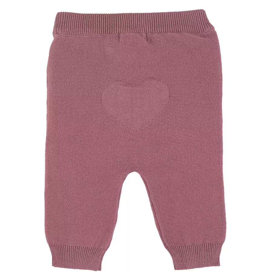 Sterntaler Strick-Hose Herz rosa