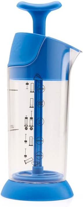 Espumador De Leite Pressca Amarelo, Leite Cremoso, BPA Free, 200 ml, Mixer, Cremeira.
